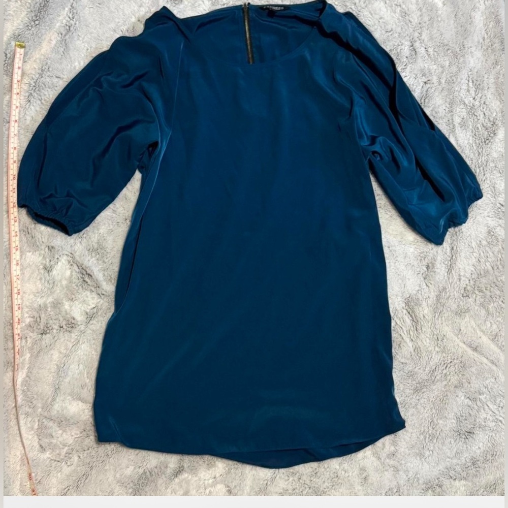 Express | Teal Dress cold shoulder sleeve womens Small